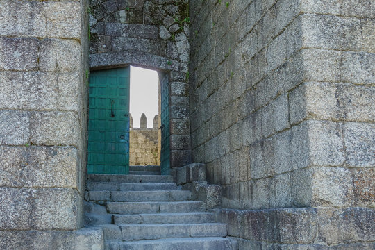 Medieval Royal Castle Castelo de Guimares, Portugal