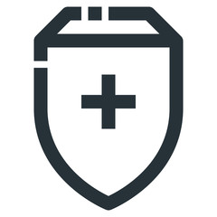 Health Protection Vector Line Icon 32x32 Pixel Perfect. Editable 2 Pixel Stroke Weight. Medical Health Icon for Website Mobile App Presentation