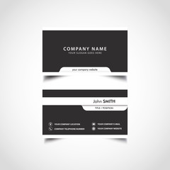 Simple Business Card Template, Vector, Illustration, Eps File