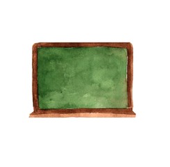 Green blackboard.