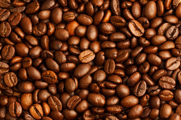 Coffee beans background