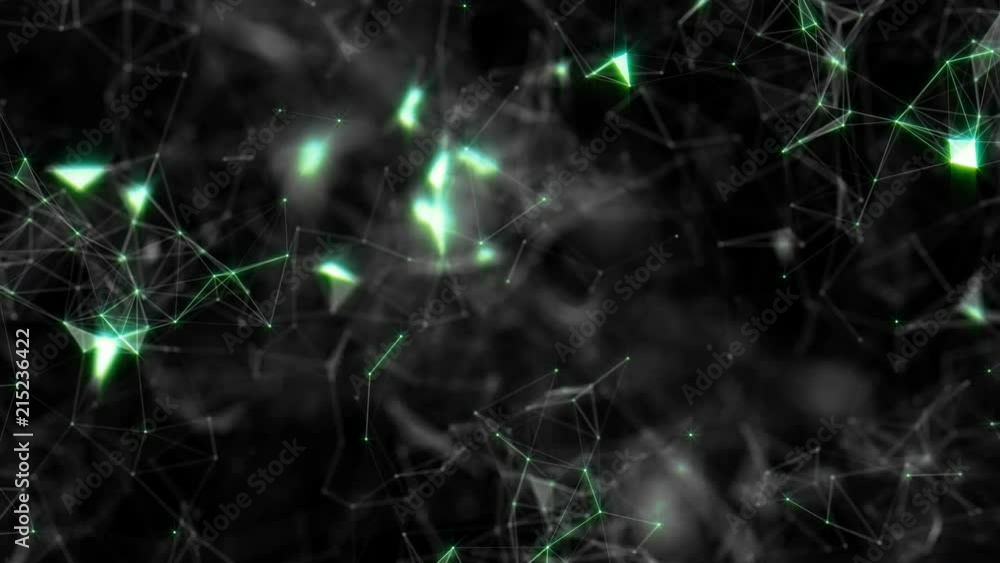 Poster transformation of the megastructure. depth of field. horizontal rotation. network operation. a shini