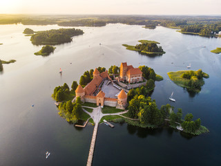 Trakai Island Castle is an island castle located in Trakai, Lithuania on an island in Lake Galvė.
