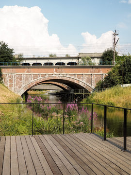 The Newly Opened Dyle River At The Thomas More University Campus In Mechelen, Belgium