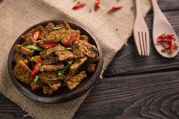 traditional indonesian dishes oseng tempe