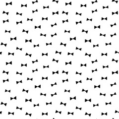 Naklejka premium Geometric simple bow tie vector pattern. Abstract modern hipster seamless background.