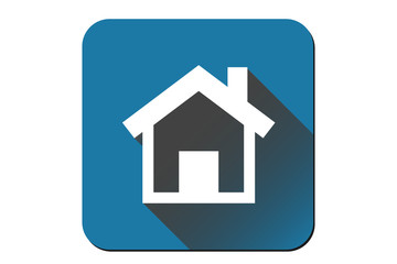 Icono azul de una casa.