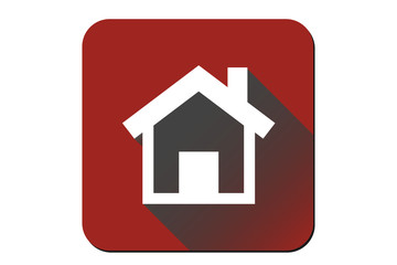 Icono rojo de una casa.