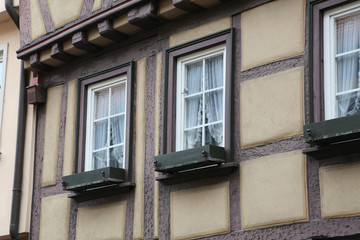 Tudor style house / Facades of houses in the old style