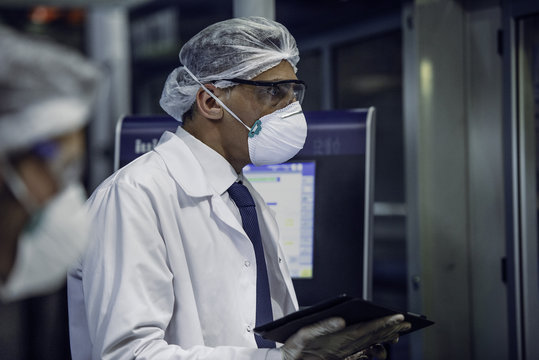 Scientist working in laboratory