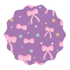 stars and bows pattern