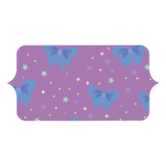 stars and decorative bows pattern