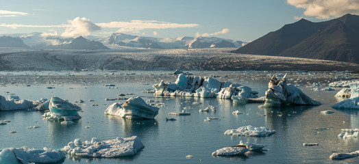 Fjallsarlon Glacier lagoon, south of Iceland