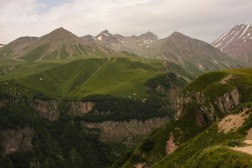 green mountain ridge, caucasus
