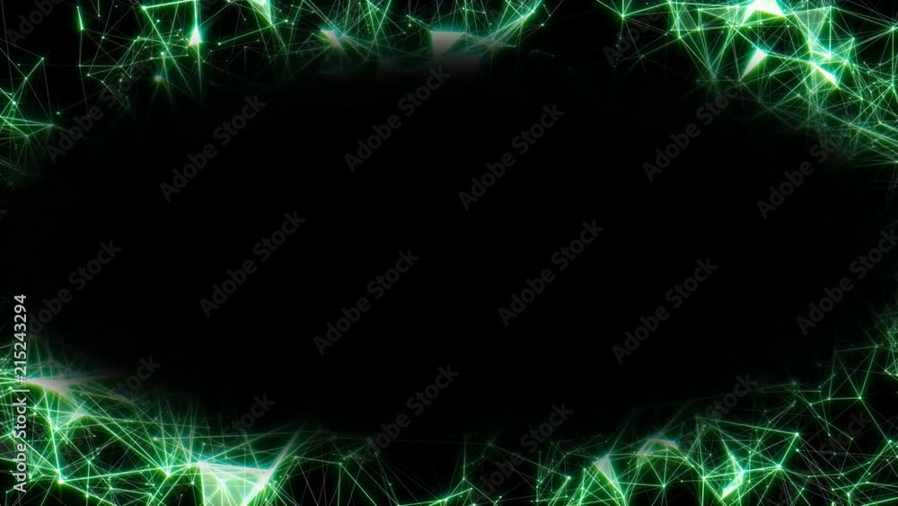 Poster oval frame with a smooth transition. transformation of the megastructure. horizontal rotation. netwo