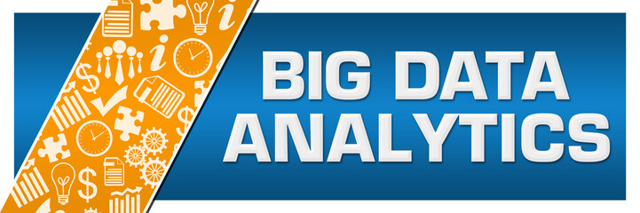 Big Data Analytics Orange Business Element Blue Left Side 