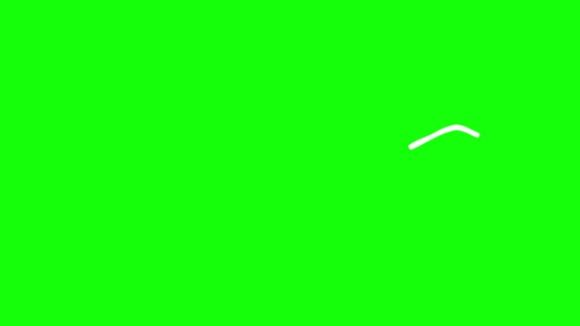Set of 8 Explosive Accent Elements for Motion Graphics on a Green Background