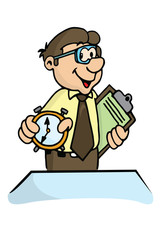 Hombre empresario tiempo