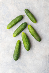 Fresh cucumbers background