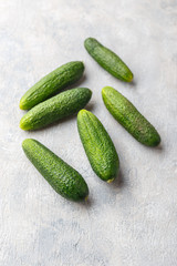 Fresh cucumbers background