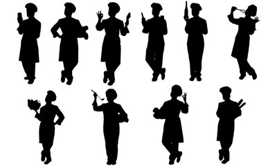Baker Silhouette | Chef Confectioner Vector | Pastry Chef | Clipart Clip art Logo