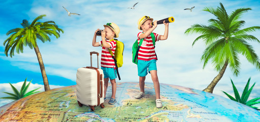 Two brothers are going on a trip.