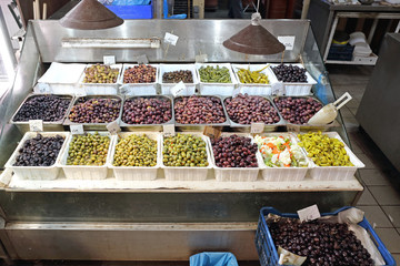 Olives at Market in Greece