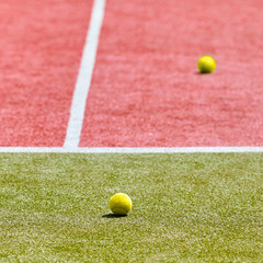 two tennis ball