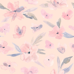 Flower seamless pattern.