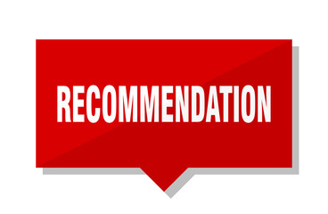 recommendation red tag