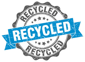 Obraz premium recycled stamp. sign. seal