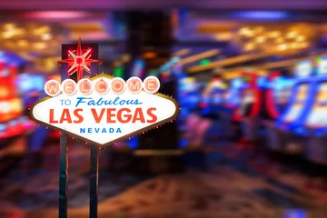 Meubelstickers Beroemd bord in Las Vegas © vichie81