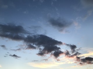 sunset sky sun clouds water nature landscape beauty sunrise red gray blue river morning orange air season summer romance light clouds