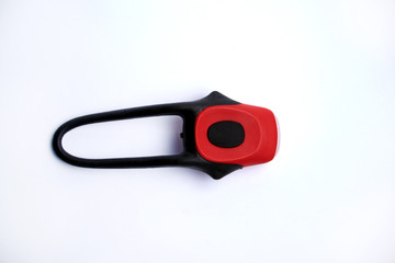Safety lights for the bicycle isolated on a white background