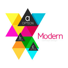 Triangle shape design abstract business logo icon design. Company logotype branding emblem idea