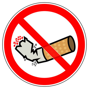 srr405 SignRoundRed - german - Verbot: Zigarettenkippe wegwerfen verboten (Zigarette ausgedr&uuml;ckt) - english - Prohibition: do not throw cigarette butts on the ground - xxl g6353