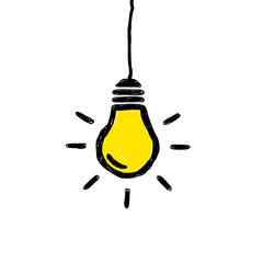 Doodle Lightbulb Hanging
