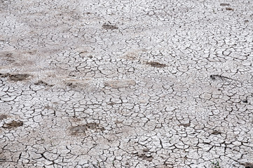 Trockener Boden während einer Dürre