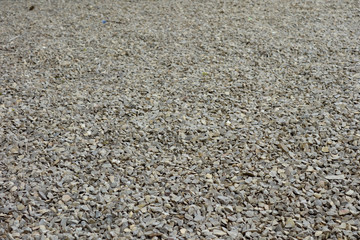 closeup of gravel on a street in France
