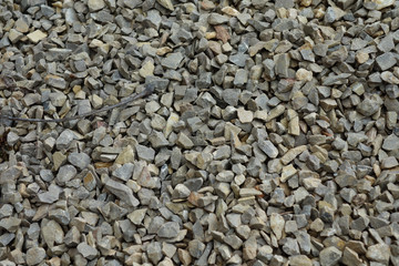 A gravel pattern on a street ground