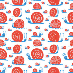 Vector cute seamless pattern with funny nails