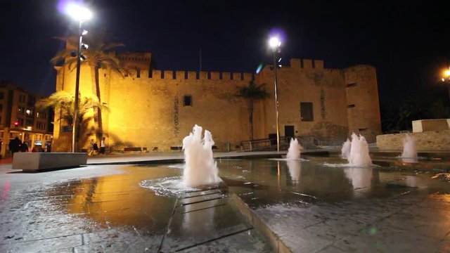 Elche por la noche, Espa&ntilde;a