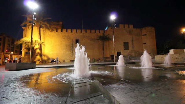 Elche por la noche, Espa&ntilde;a