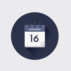 Day calendar with date November 16.