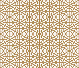 Seamless pattern based on Japanese ornament Kumiko