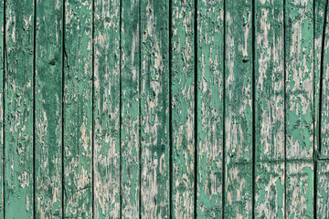 Holzbalken gr&uuml;n lackiert vintage