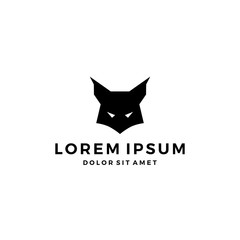 lynx head black logo vector icon download © gaga vastard