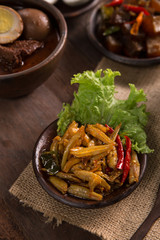 sambal teri. javanese traditional food