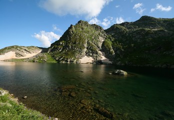 Fototapeta premium Valley of five lakes in Arkhyz. Zagedanskiy ridge.