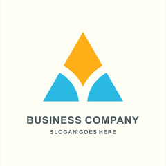 Geometric Triangle Pyramid Arrow Letter A Architecture Interior Building Business Company Stock Vector Logo Design Template